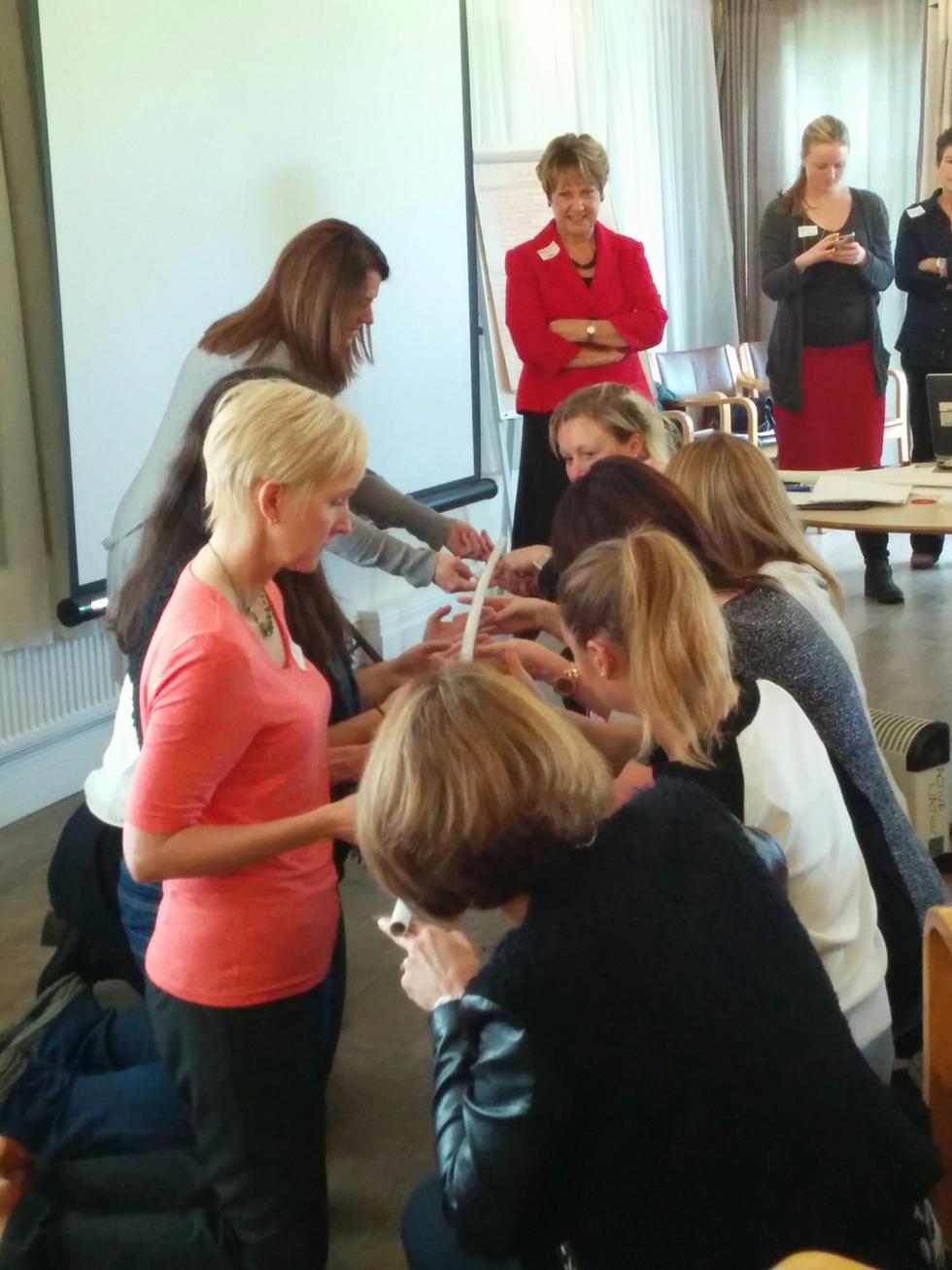 Group communication exercise at the REACH Retreat 2015